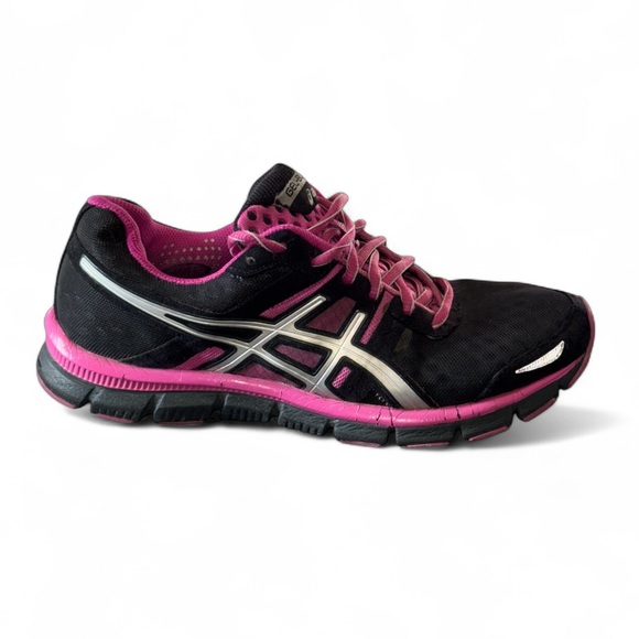 ASICS Gel Blur33 Black Pink Running Shoes Women’s Size 8.5 39.5‎ EU Trainers - Picture 1 of 16